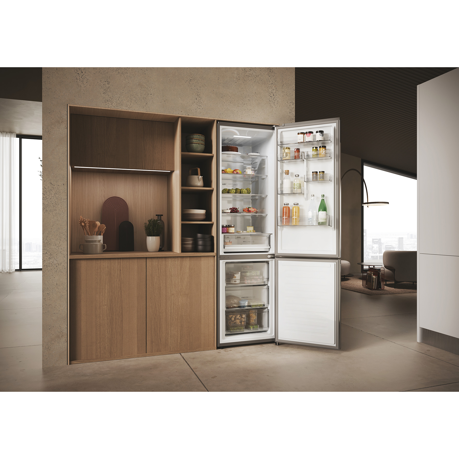 HAIER Kühl-/Gefrierkombination HDPW3620DNPK - Edelstahl - D