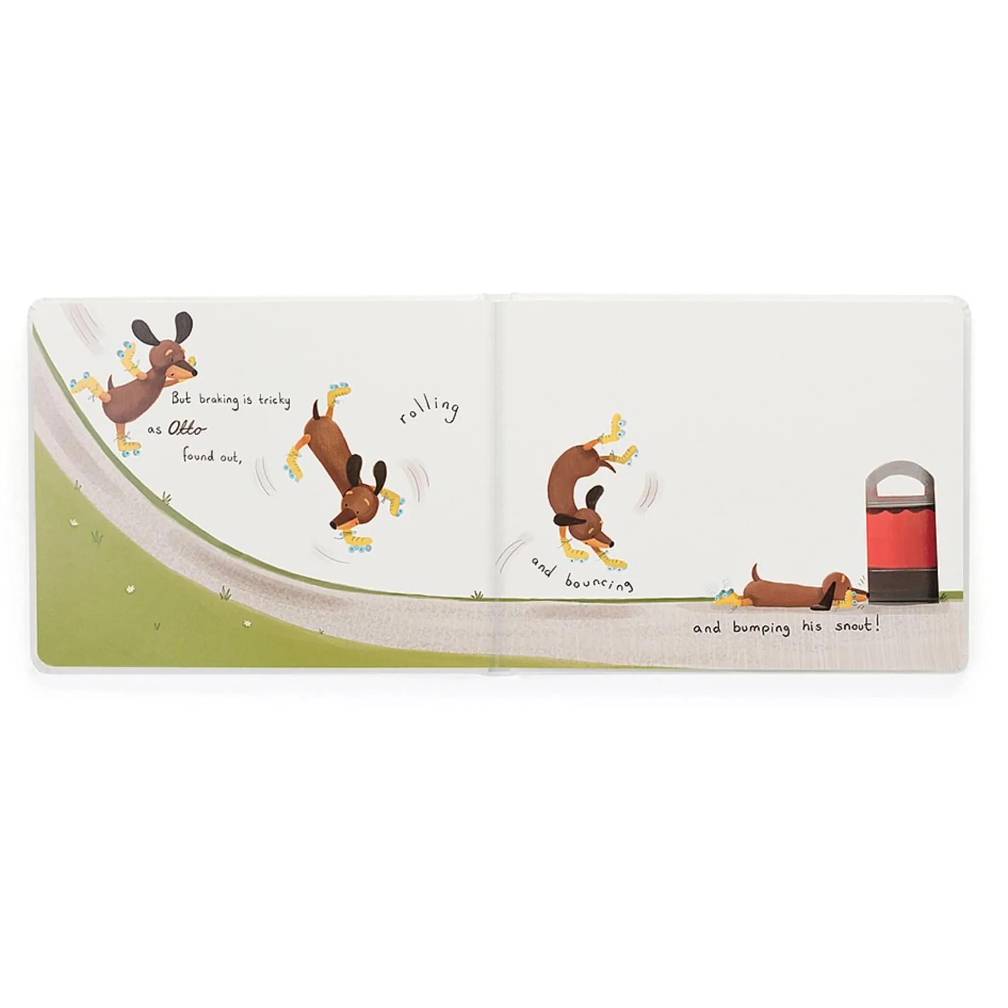 Jellycat Livre Otto The Loyal Long Dog (Version Anglaise)