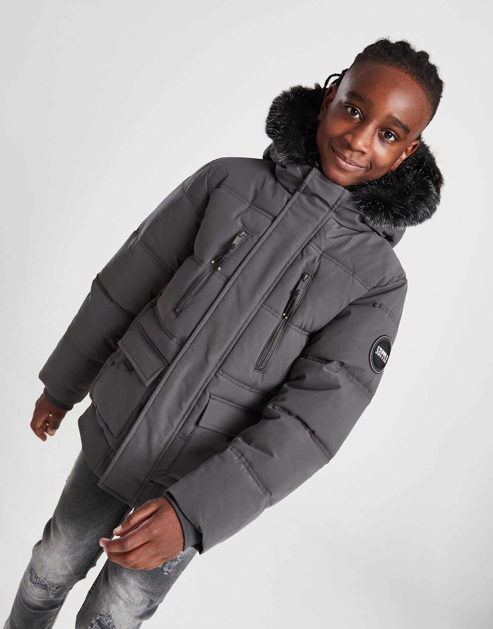 Supply & Demand Veste Parka Destruct Short Junior