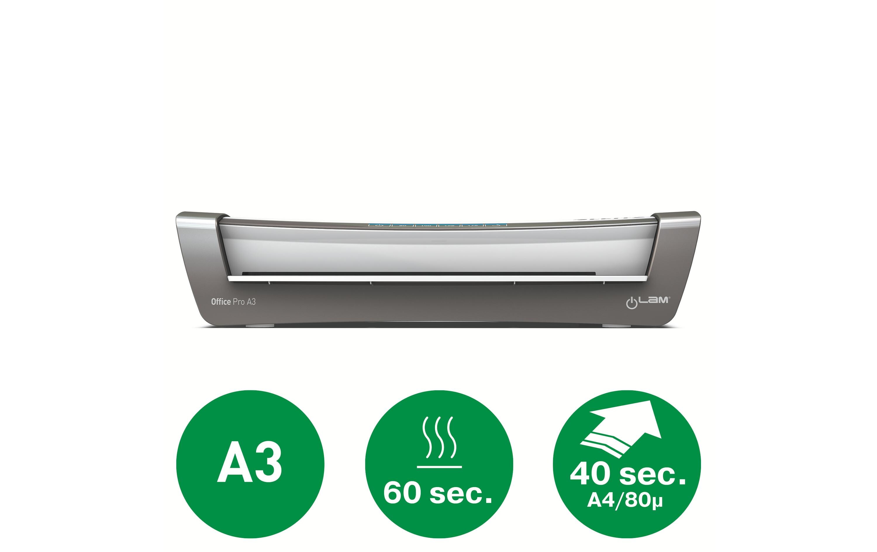 Laminiergerät Office Pro A3 175 µm<br>Professionelles Laminiergerät für den täglichen Einsatz