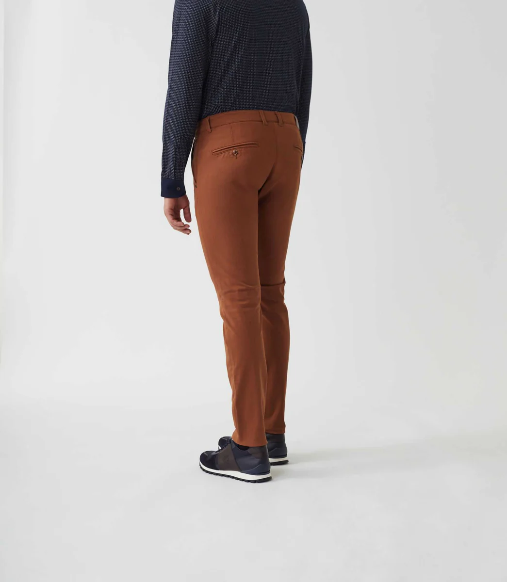 Pantalon chino rouille 