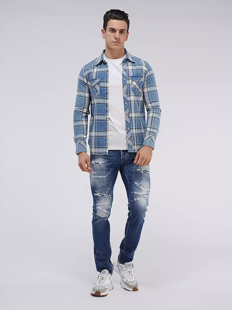 REPLAY Hemd  blau
