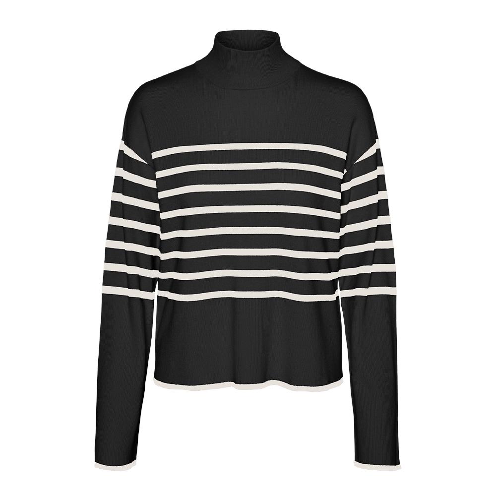 Vero Moda Pull Noir Femme Vero Moda Happiness