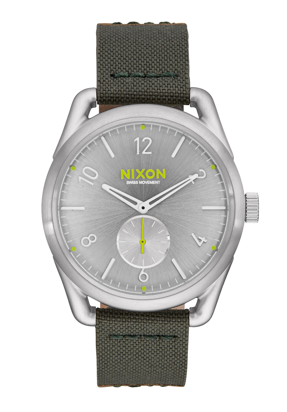 Nixon The C39 Leather Silver / Surplus A4592232