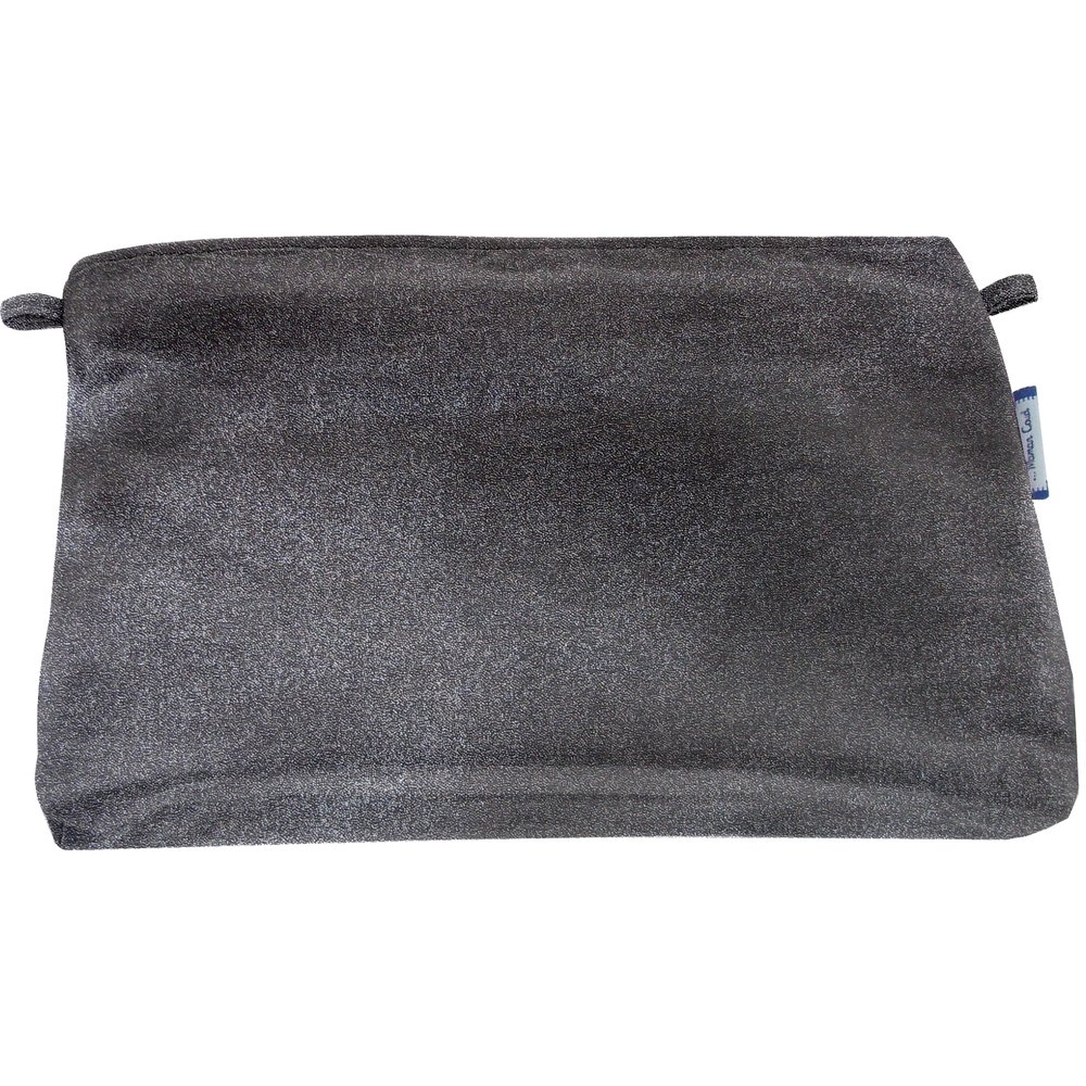 Pochette Tissu Suédine Noire