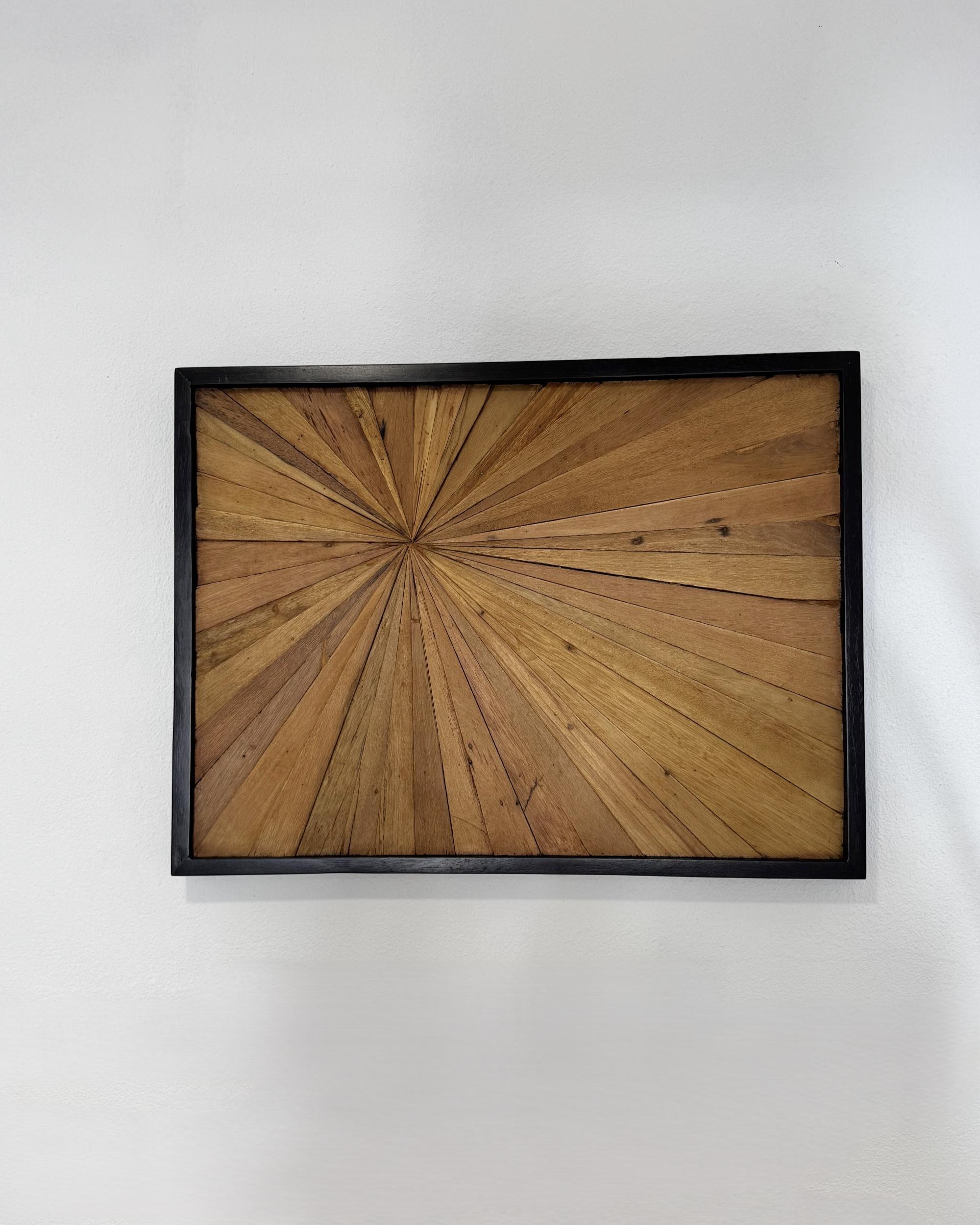 Wanddecoratie MERIDA Teakhout 60 cm Bruin