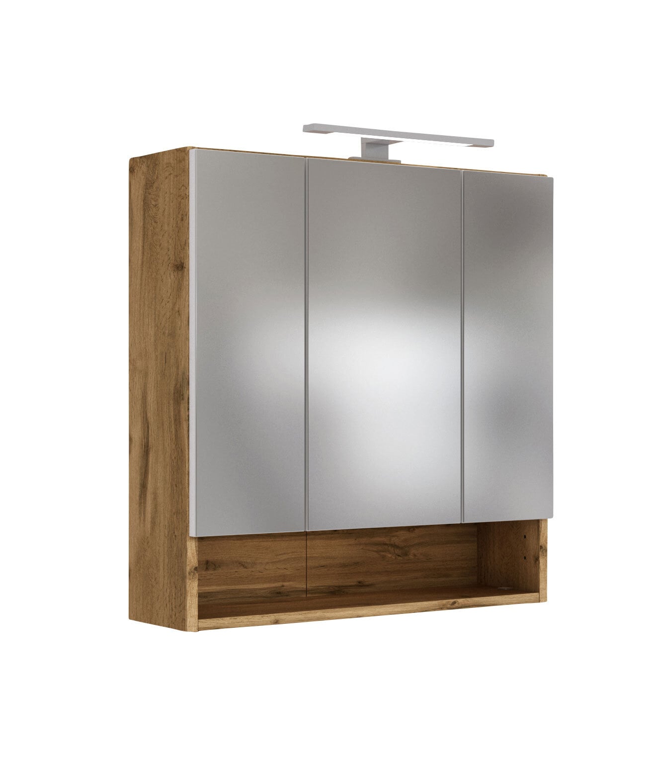 Spiegelschrank Livorno 60x64x20 cm Wotaneiche/Spiegelglas