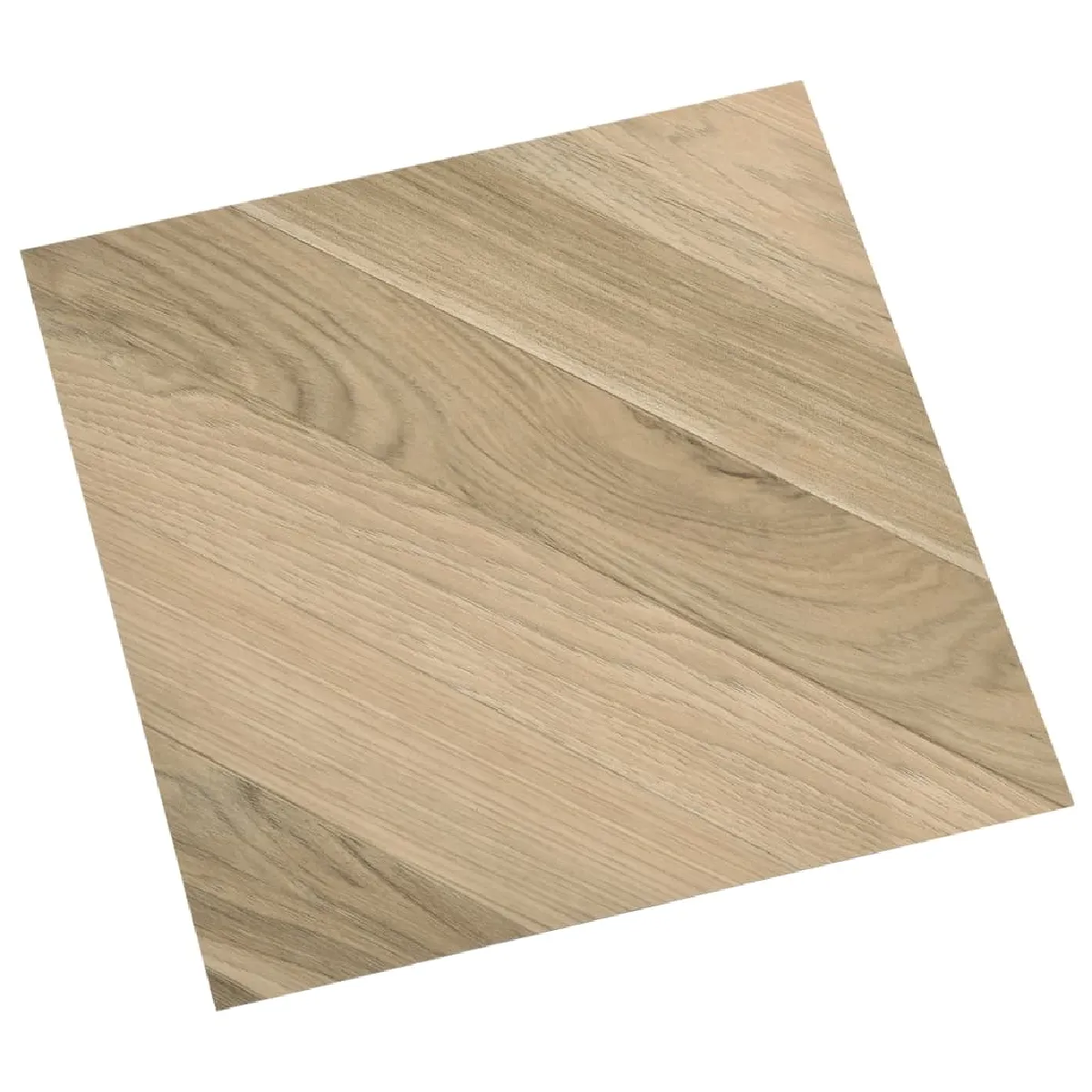 vidaXL Dalles de plancher autoadhésives 5,11 m² Marron rayé