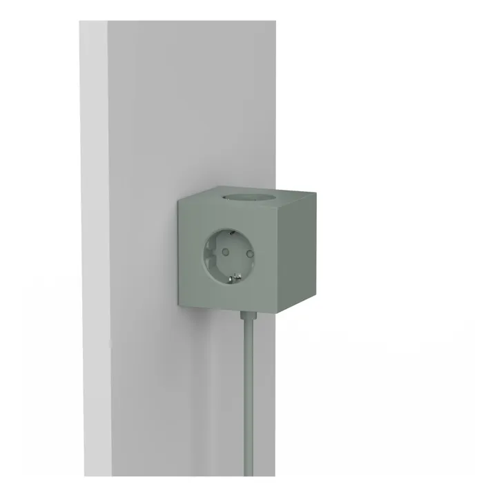 Avolt Rallonge Square 1 avec prise USB | Vert kaki