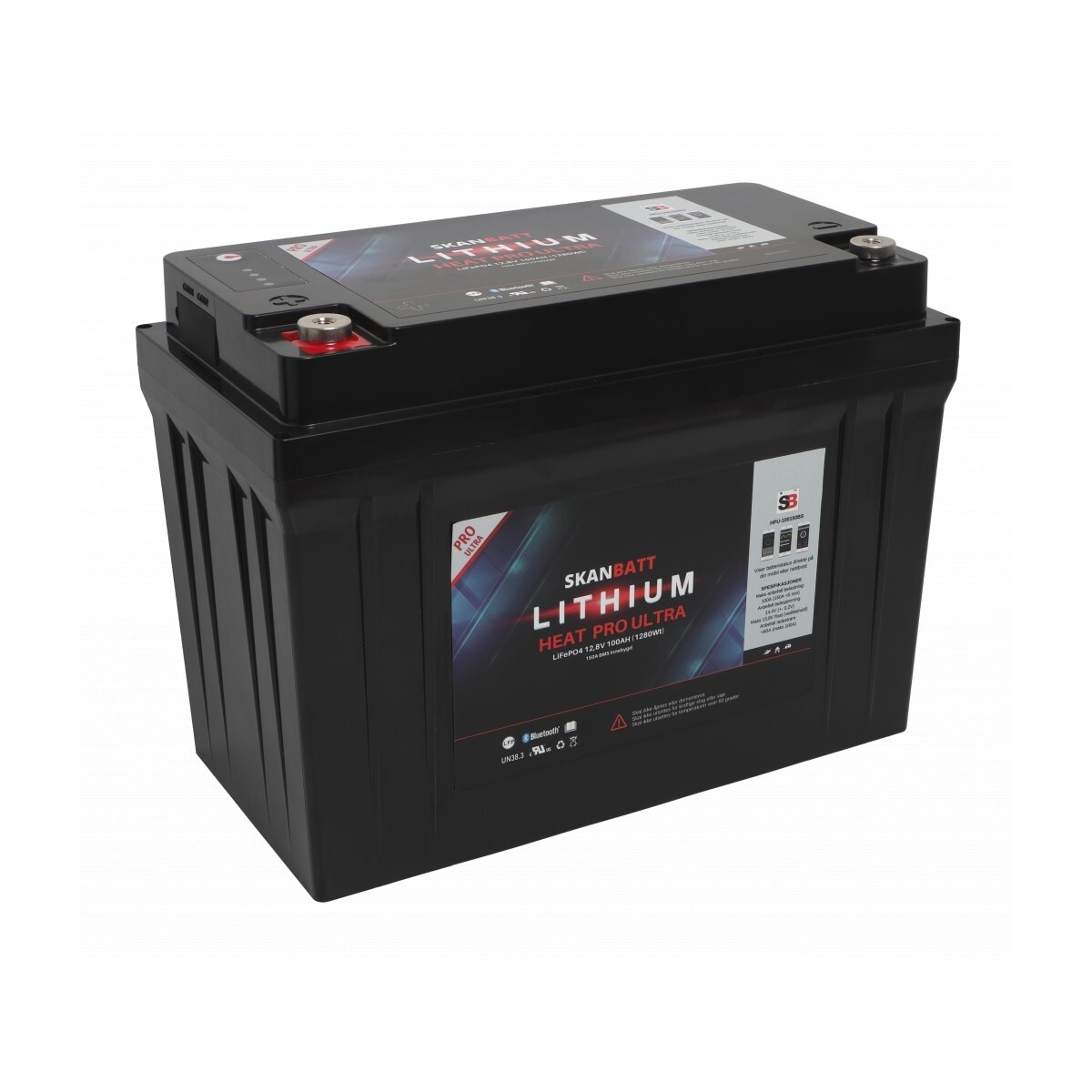 SKANBATT Lithium HEAT PRO  Ultra  12V 100AH - CAN Bus - 300A (