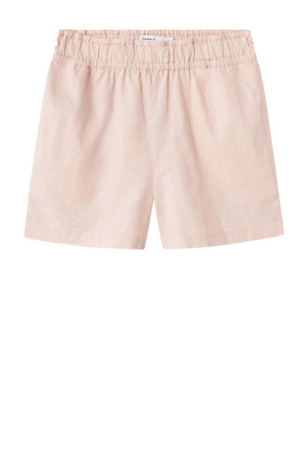 NAME IT casual short NKFFALINNEN licht oudroze