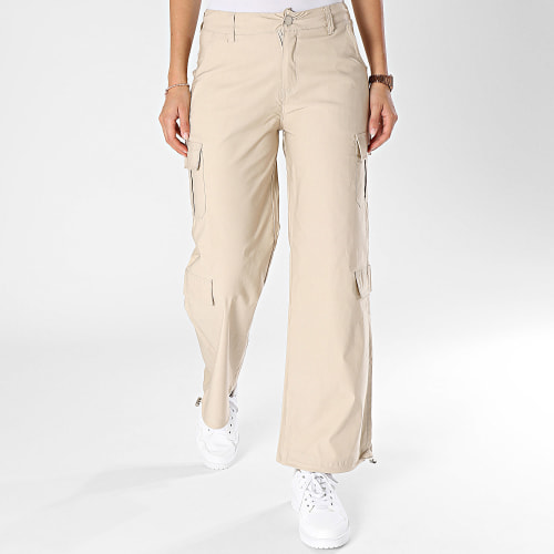 Pantalon Cargo Femme Beige