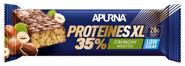 Barre Hyperprotéinée Apurna Crunchy XL Noisettes 80g
