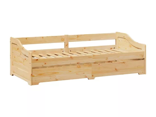 Lit de jour avec gigogne sans matelas IRUN 90x200 cm