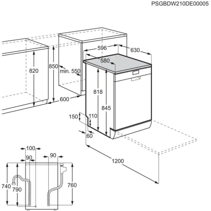 AEG Stand-Geschirrspüler Serie 6000 SatelliteClean® FFB5361XZW