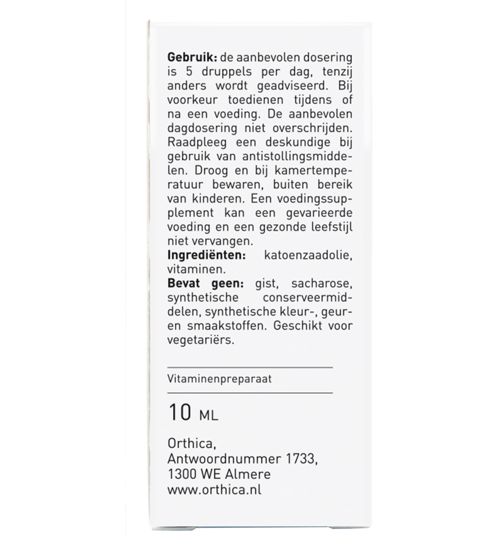 Orthica Vitamine K & D zuigeling (10 ml)