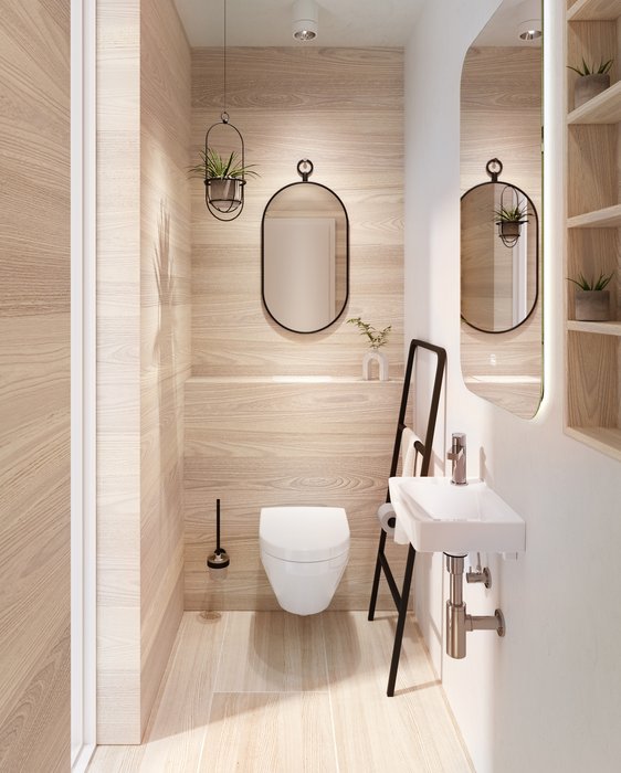 Villeroy & Boch Architectura compact randloos toilet met TwistFlush rond wit glans