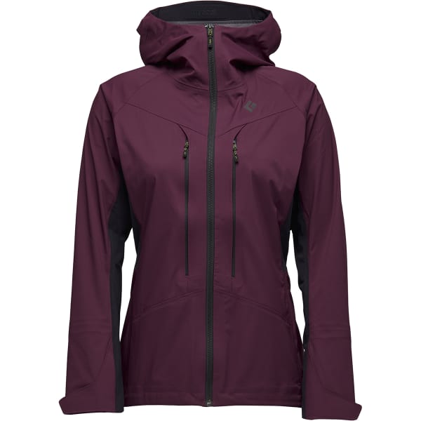 Veste de ski BLACK DIAMOND W DAWN PATROL HYBRID SHELL BLACKBERRY-BLACK