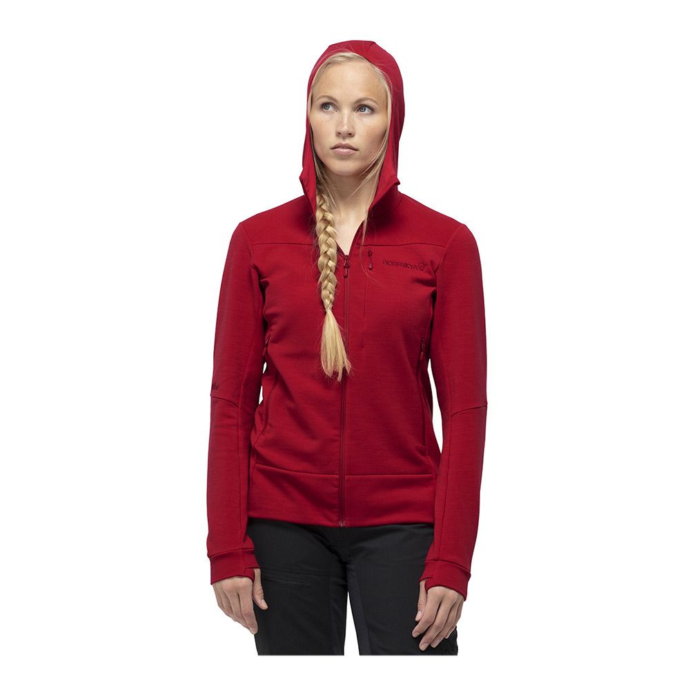 Norrona FALKETIND WARMWOOL 2 - Polaire Femme jester red