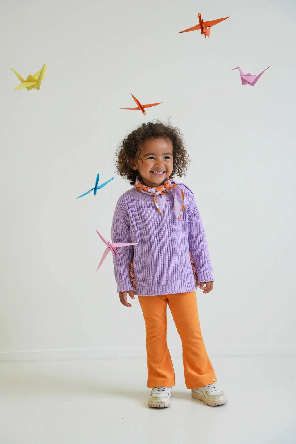 The New Chapter flared broek oranje