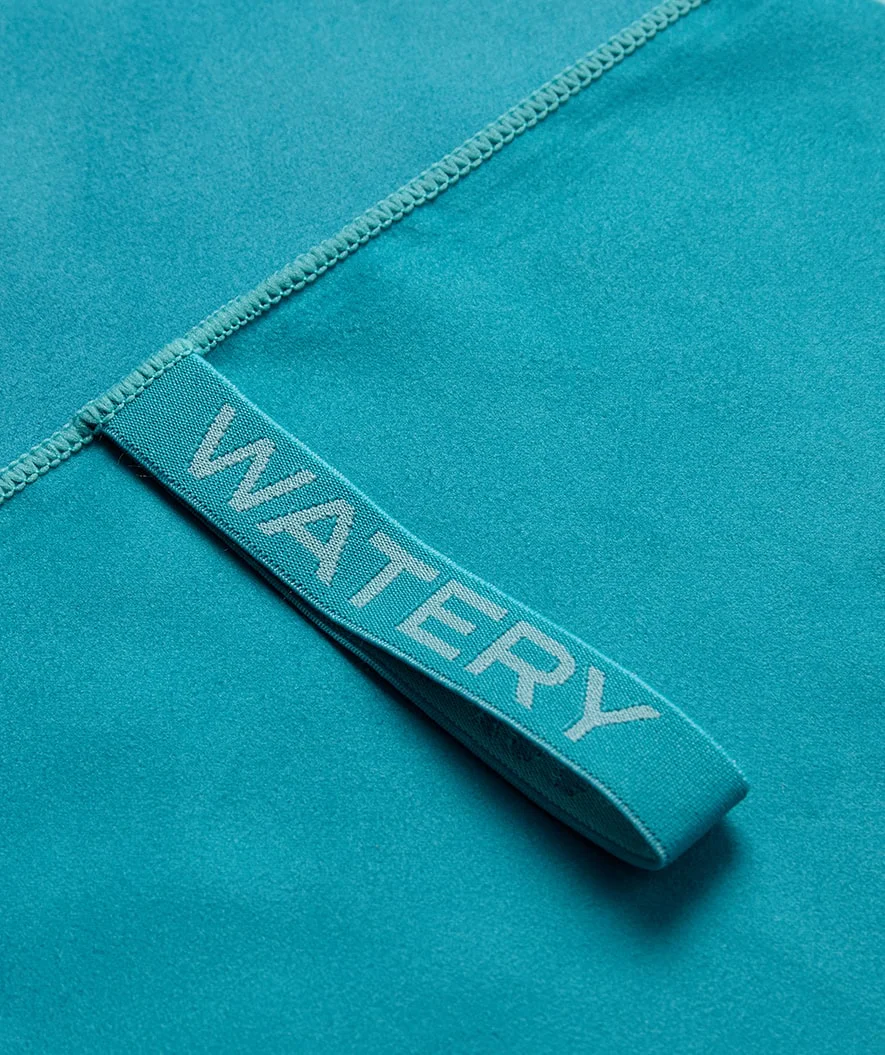 Watery microfiber håndklæde (160 x 80 cm) - Rafferty - Ocean Blue