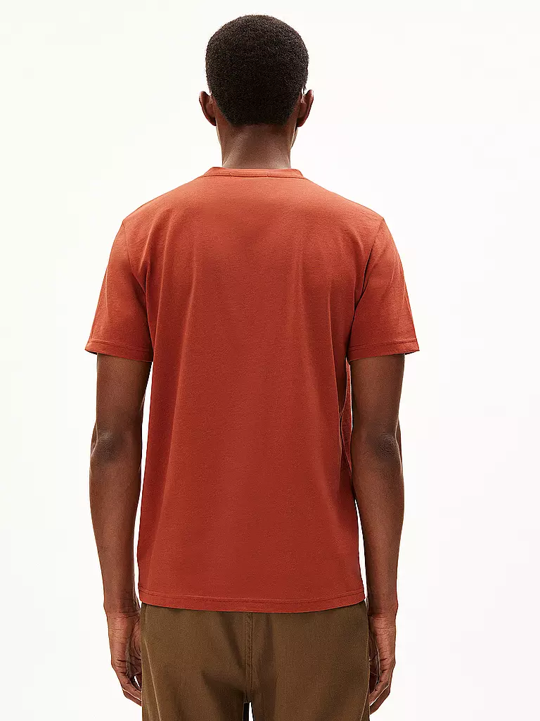 ARMEDANGELS T-Shirt JAAMEL STRUCTURE orange