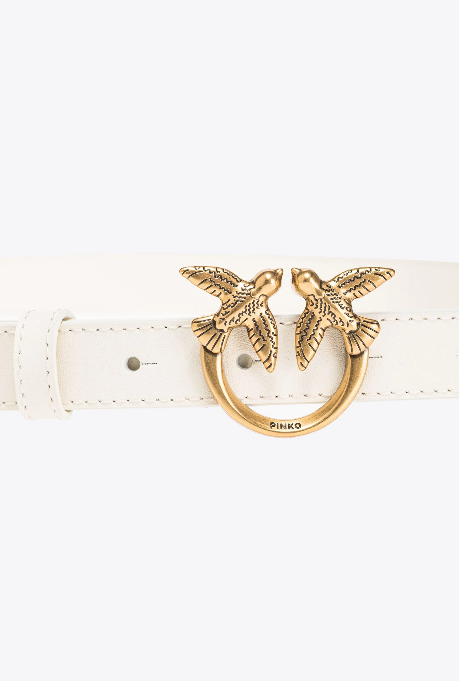Fine ceinture love birds | Blanc