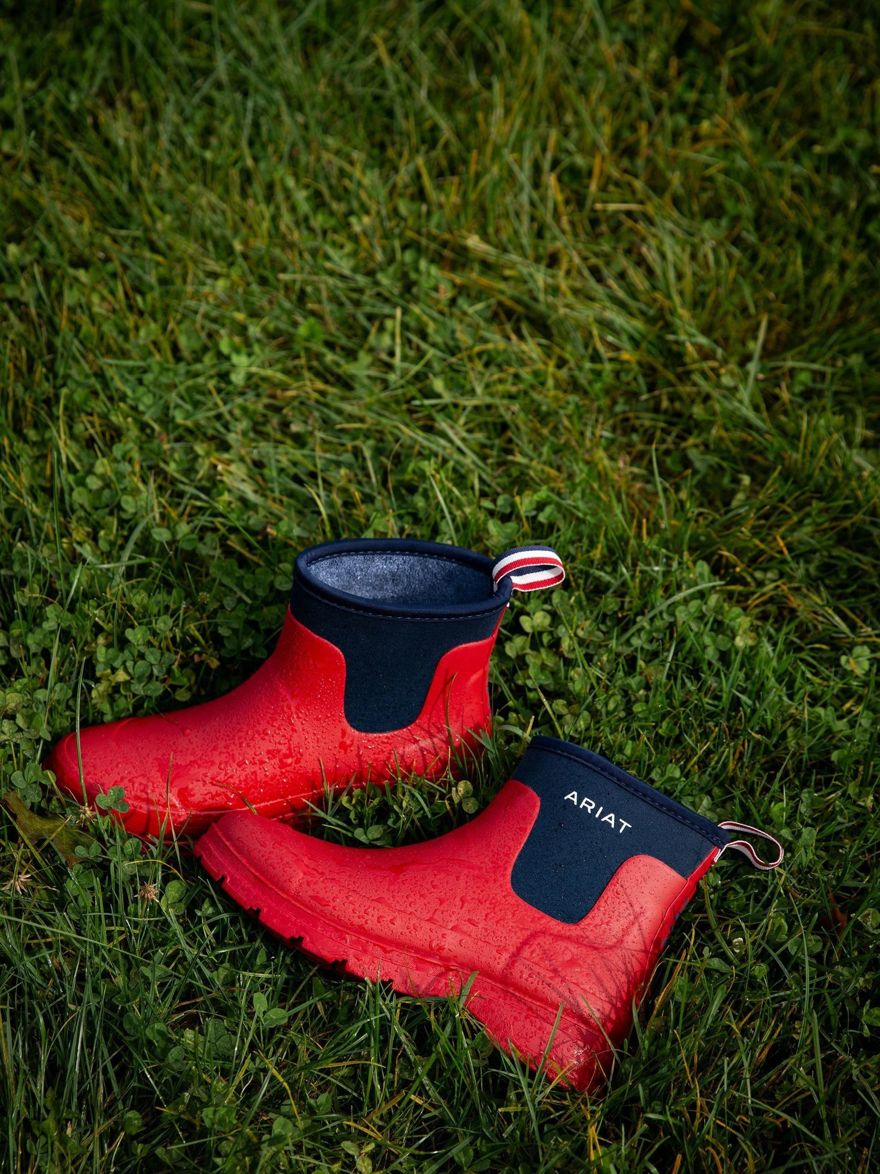 Rood - Ariat Kelmarsh korte regenlaarzen