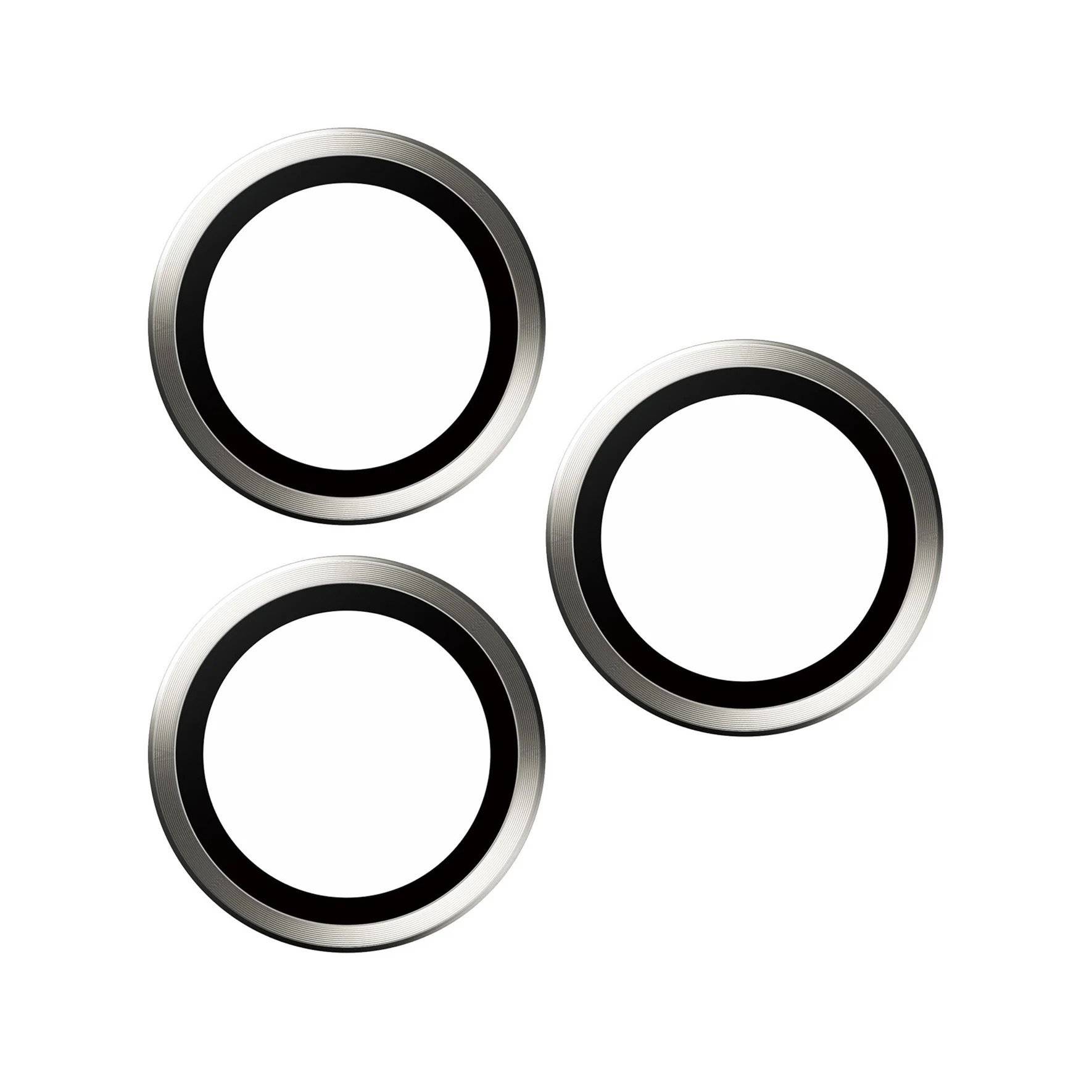 Hoops iPhone 15 Pro / iPhone 15 Pro Max Kameraschutz Objektiv Ring Protector Abdeckung (1194) - Weiss