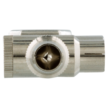 Q-Link coax splitter tv 2 male/female haaks
