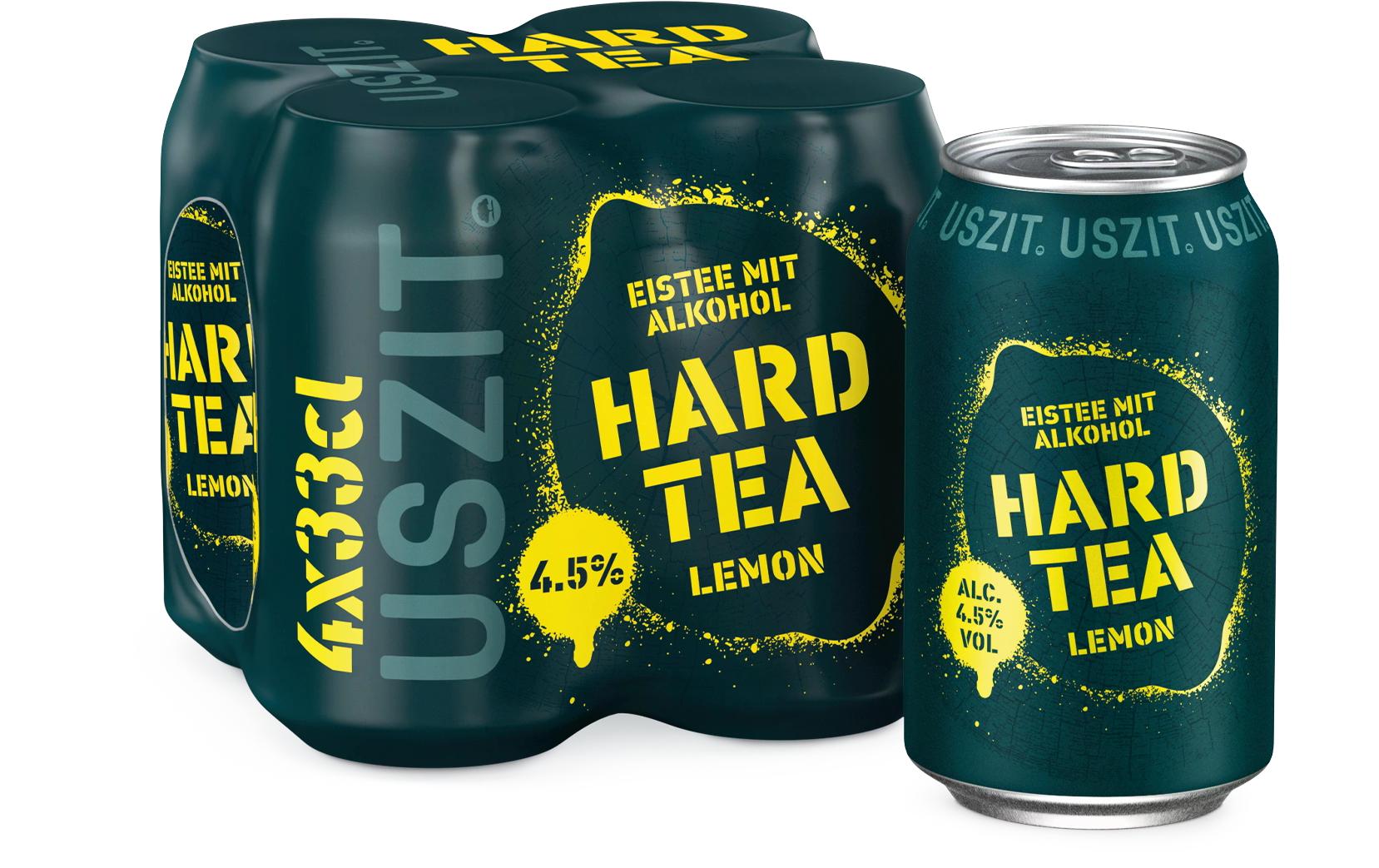 Hard Tea Lemon 4 x 0.33 lAlkoholhaltiger Eistee mit Zitronengeschmack
