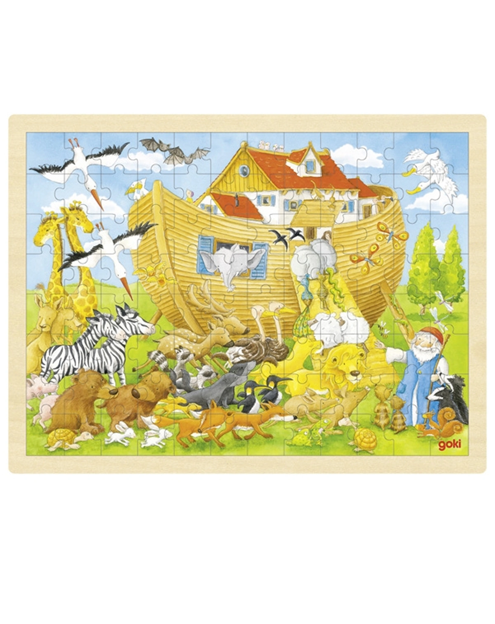 Einlegepuzzle EINZUG IN DIE ARCHE NOAH 96-teilig in bunt