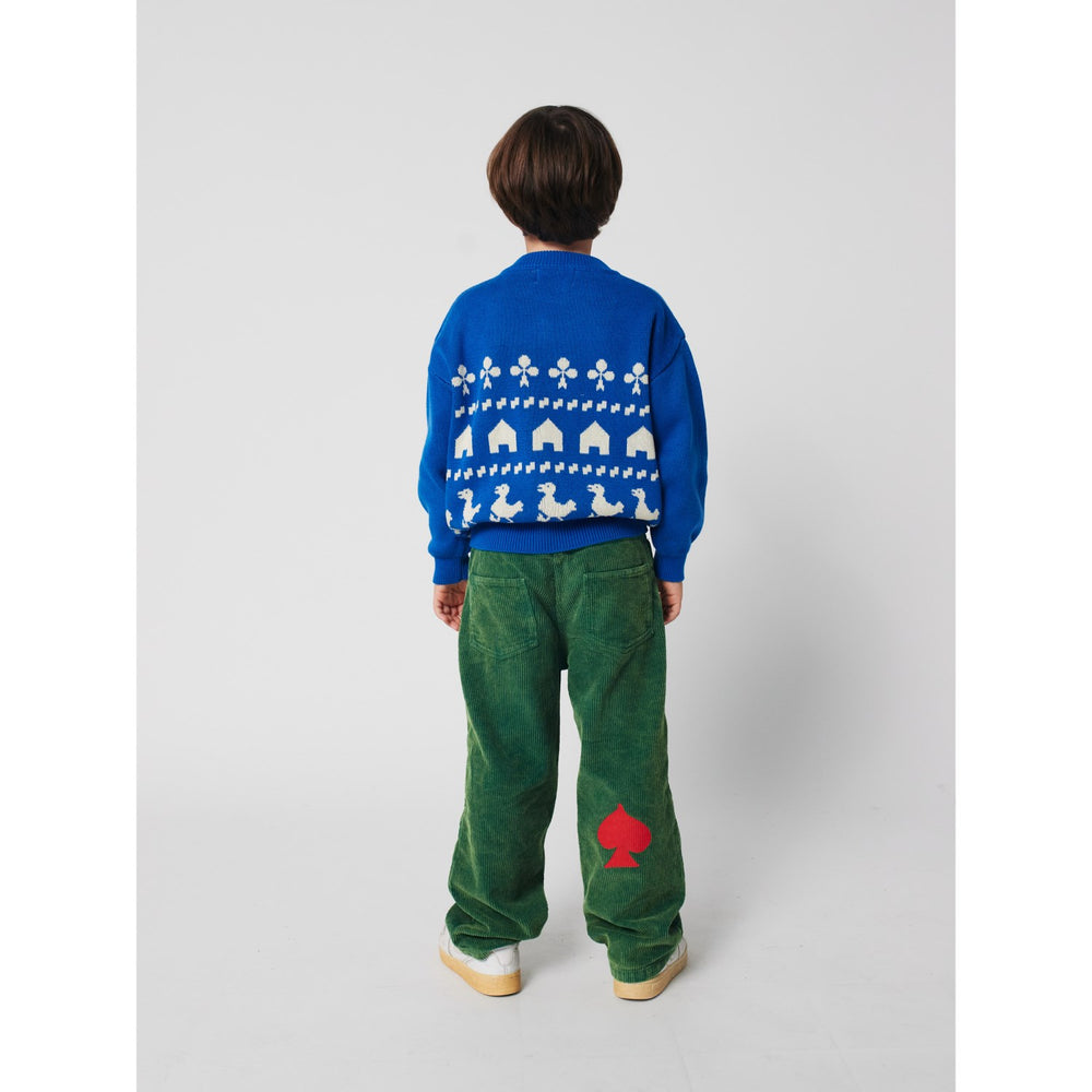 Køb Bobo Choses Blue Farm Jacquard Jumper