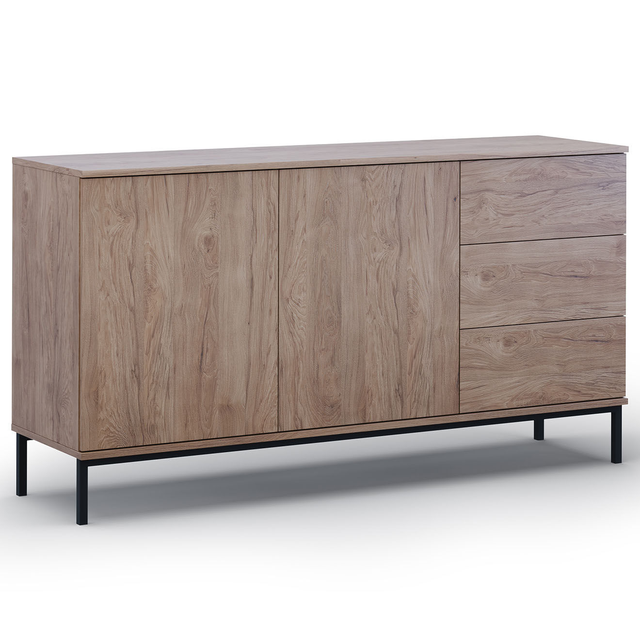 Cosmopolitan Design Commode Query brun - 150x41x80 cm