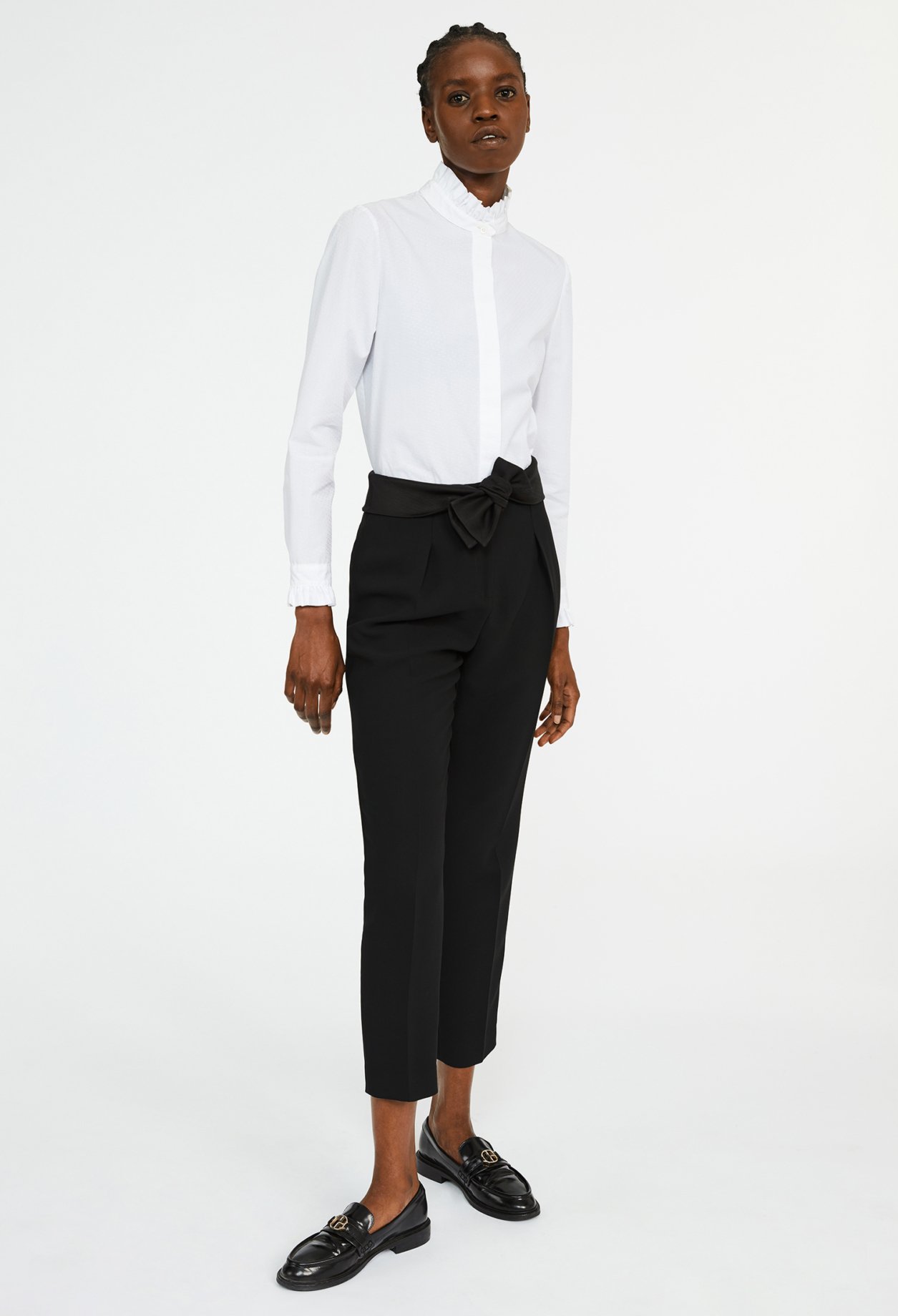 Pantalon tailleur carotte