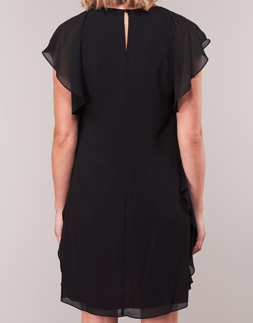 Lauren Ralph Lauren - RUFFLED GEORGETTE DRESS Negro