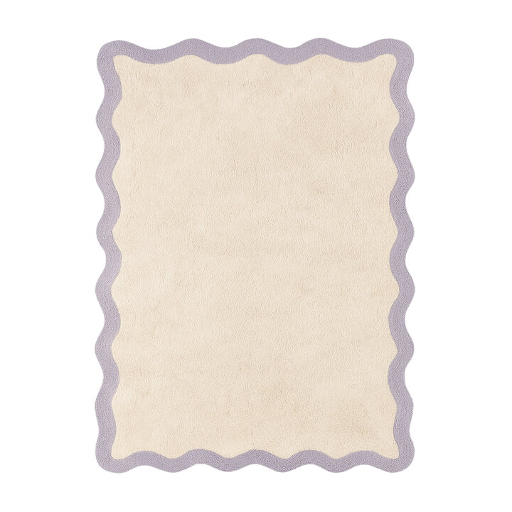 Wasbaar vloerkleed - Hazy Lila/Creme