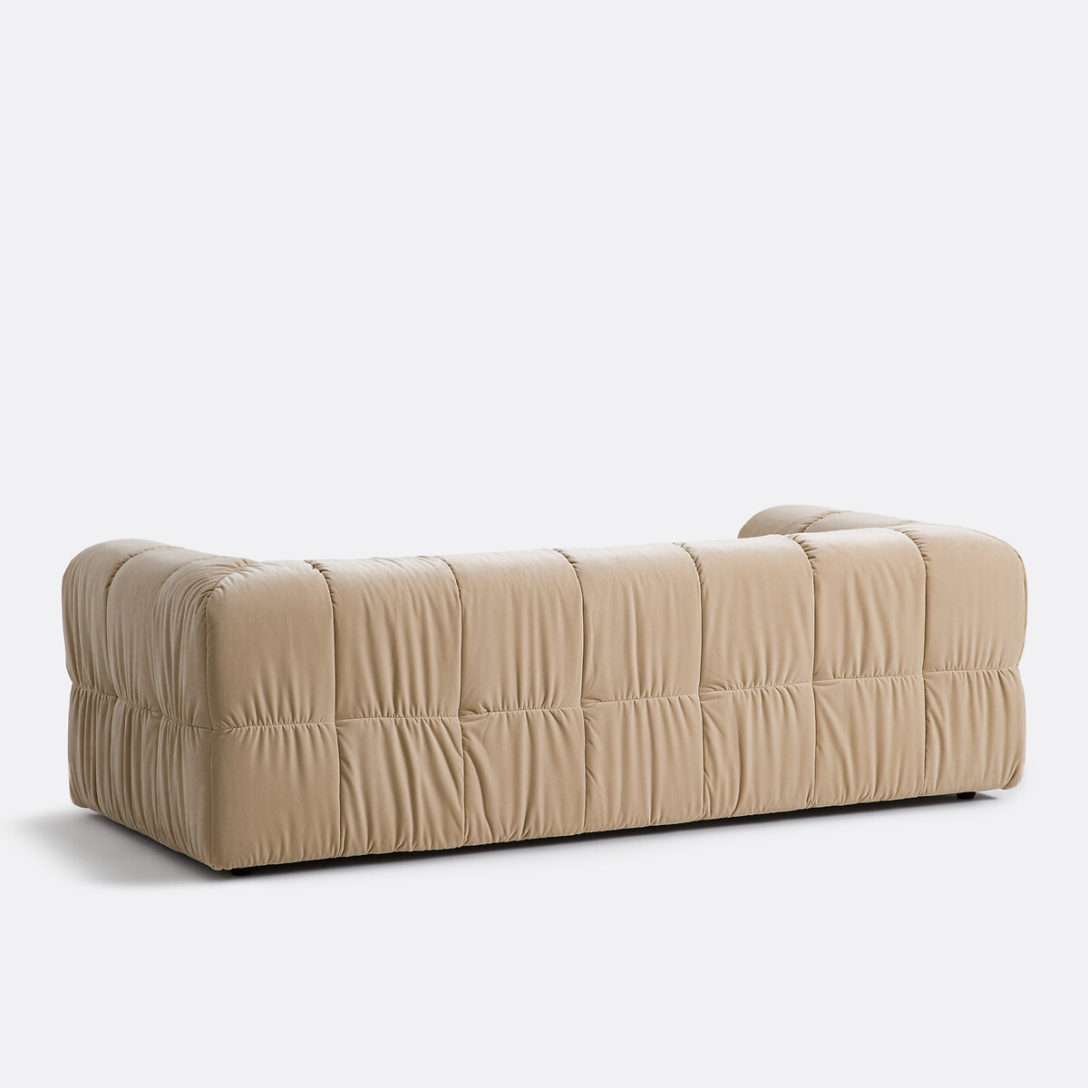 LA REDOUTE INTERIEURS<br>Veludo superior reto de 3 lugares, LIZZY