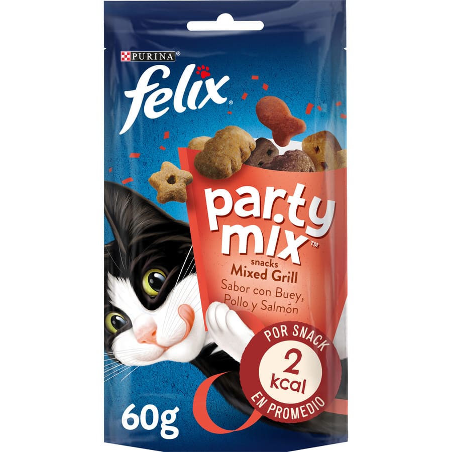 Petiscos para Gatos Felix Party Mix Grill