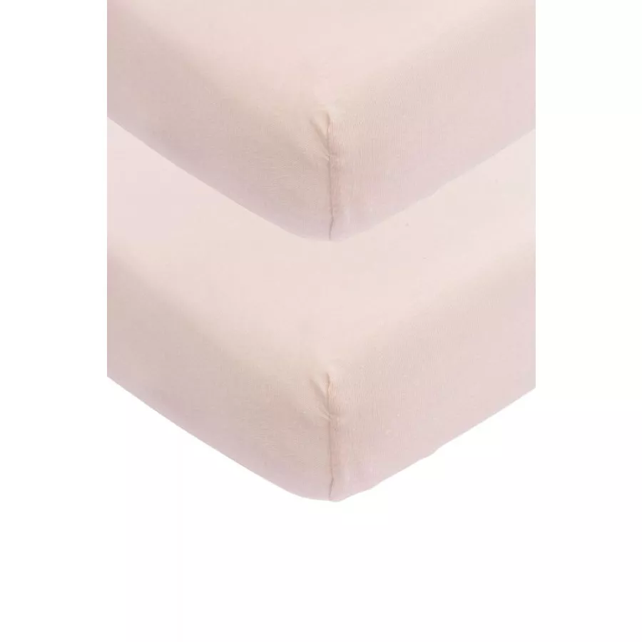 Meyco Jersey Spannbettlaken 2er Pack 60 x 120 Soft Pink
