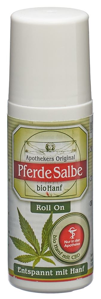 APOTHEKERS ORIGINAL Pferdesalbe Hanf Salbe Roll-on 75 ml