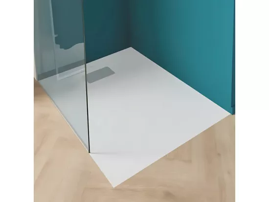Receveur de douche zéro ressaut 140 x 90 VILLEROY ET BOCH Le Valence céramique avec cache bonde
