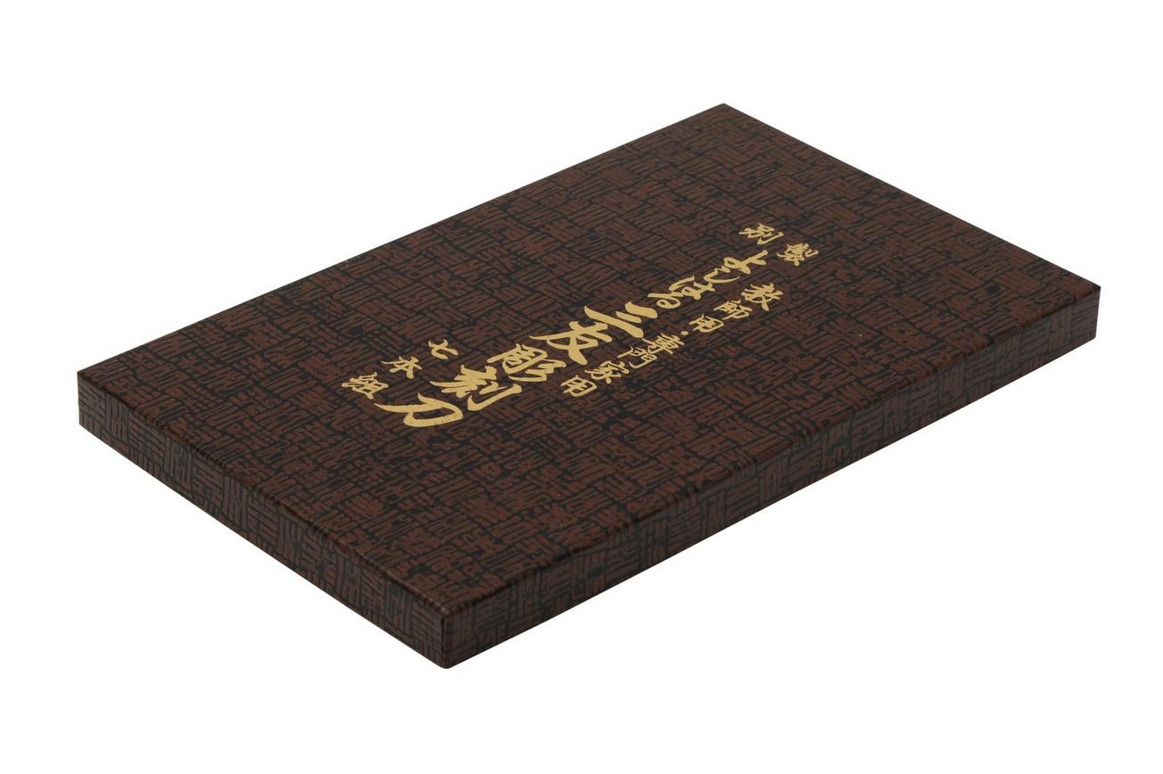 Yoshiharu Y-7 Mitomoto Japanese houtsnijmessen, set van 7
