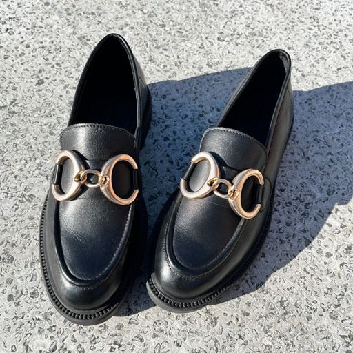 Copenhagen Shoes Awake Loafers, Black Leather, 37