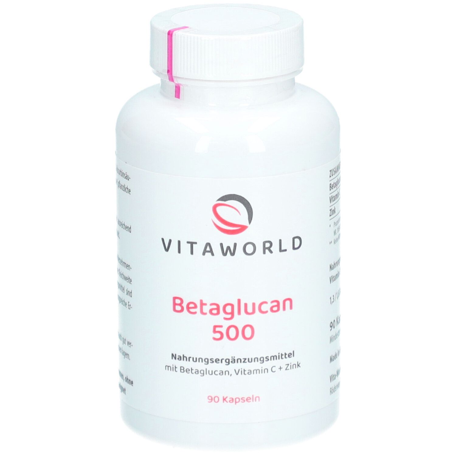 Betaglucan 500 + Vitamin C + Zink