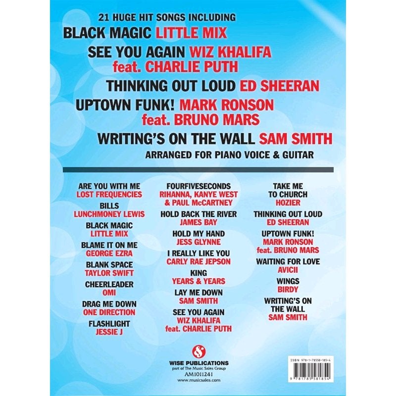 Wise Publications - Hits Of The Year 2015 voor Easy Piano