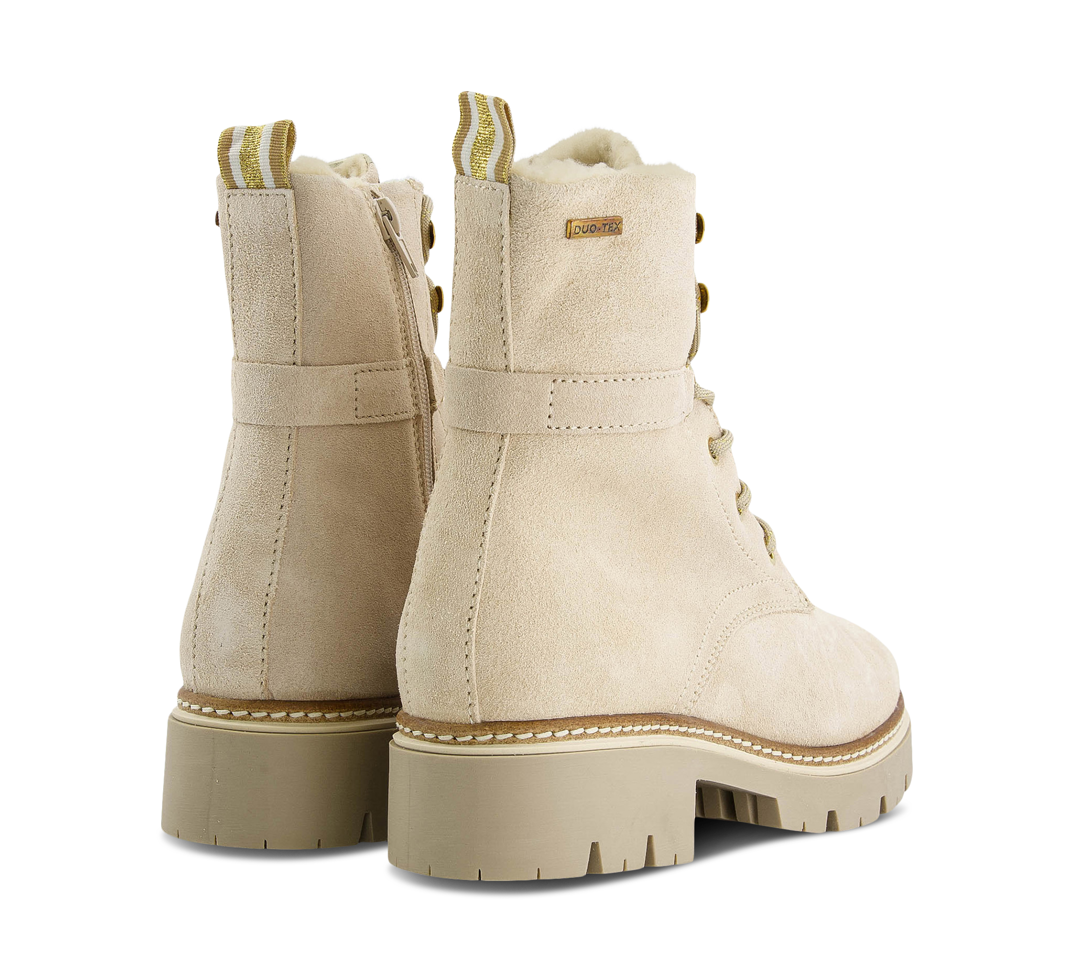 Tamaris Schnürstiefel beige/taupe