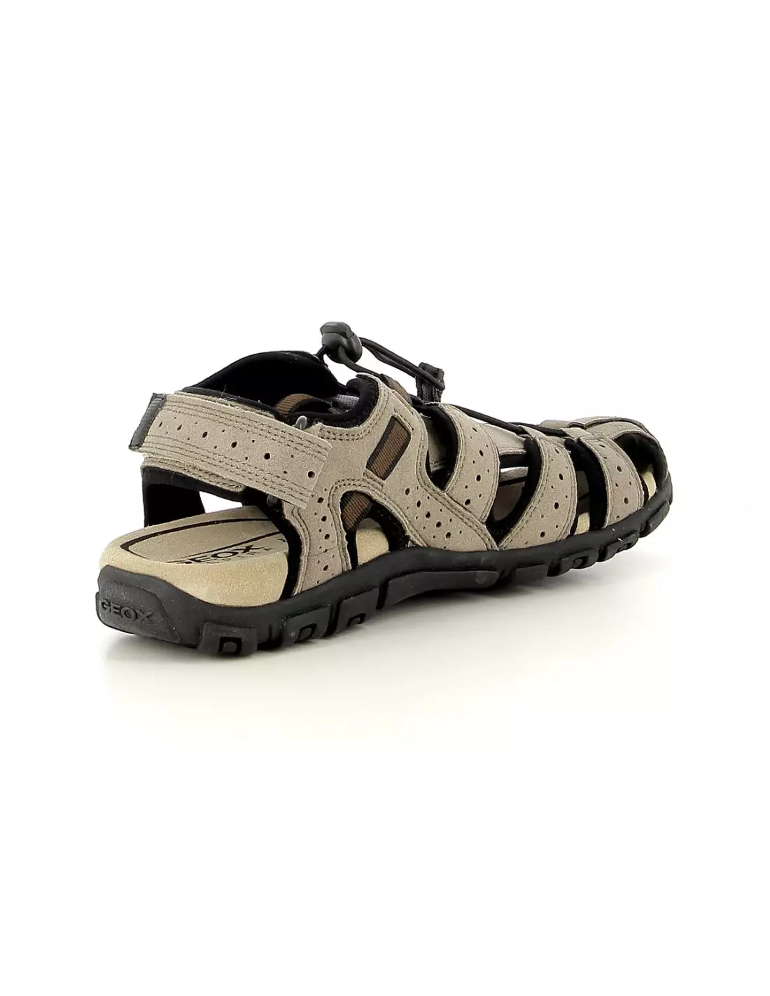 GEOX GEHABSOL U6224B TAUPE BLK - Sandales, mules & nu-pieds Taupenoir