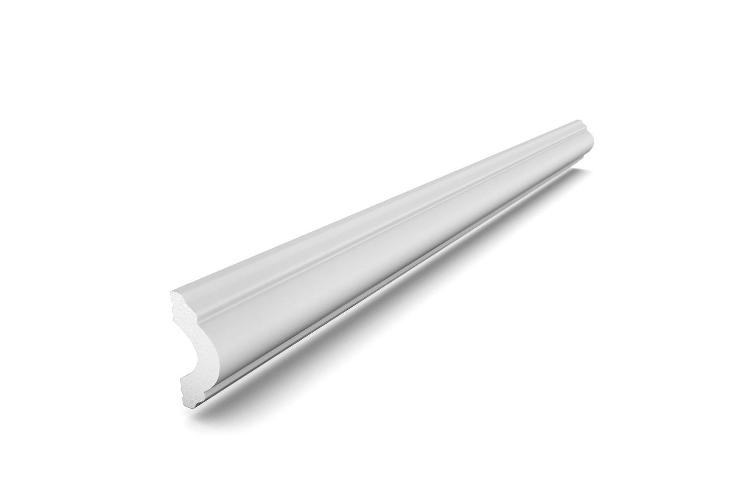 stuk / 2 meter plint - wit - hard materiaal - decoratief - wand - vloer - plafond (DP1)