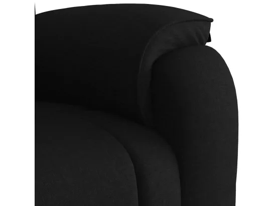 Fauteuil de massage inclinable Noir Tissu